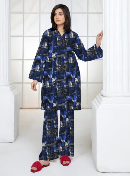 2 Pcs Unstitched Digital Print Suit DES-6233