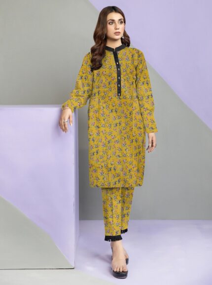 2 Pcs Unstitched Digital Print Suit DES-6202
