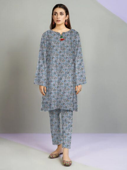 2 Pcs Unstitched Digital Print Suit DES-6203