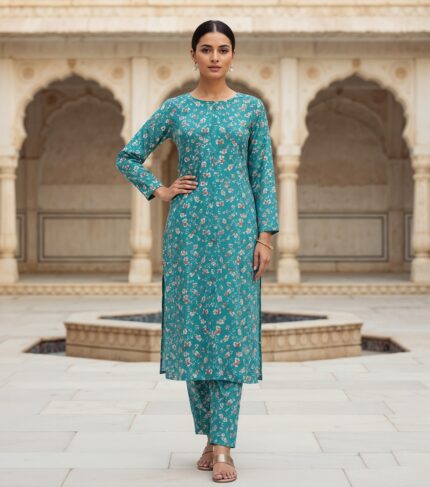 2 Pcs Unstitched Digital Print Suit DES-6186