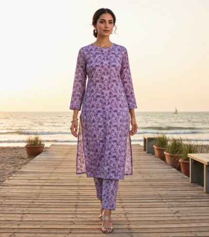 2 Pcs Unstitched Digital Print Suit DES-6180