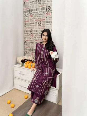 2pc Embroidery lawn SE 715