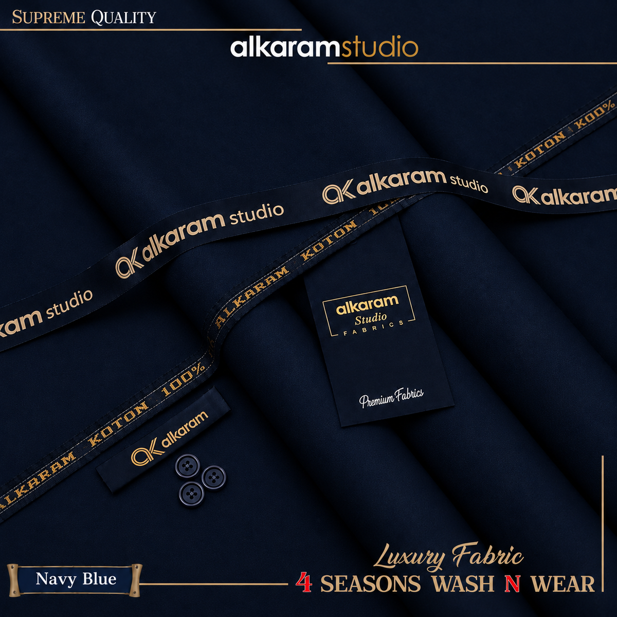 Unstitched Premium Wash N Wear AKA-9088