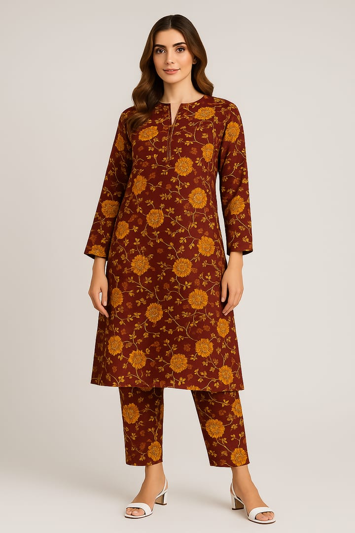 2 Pcs Unstitched Digital Print Suit JES-6024