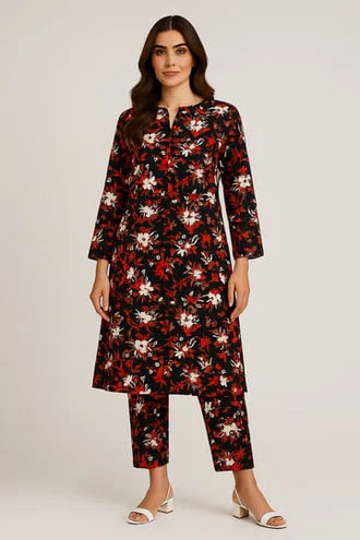 2 Pcs Unstitched Digital Print Suit JES-6016