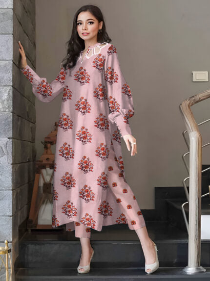 2 Pcs Unstitched Digital Print Suit DES-6002