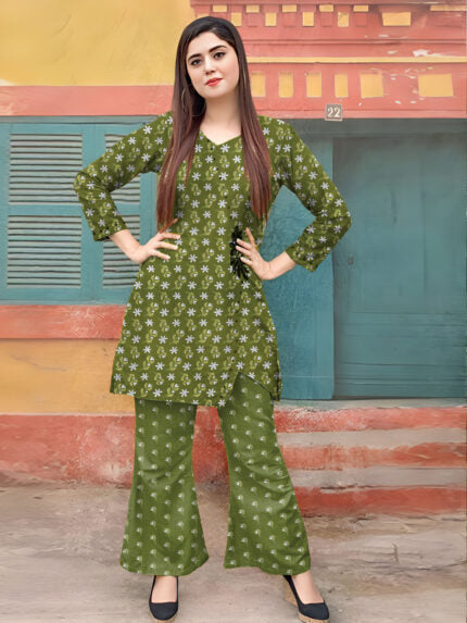 2 Pcs Unstitched Digital Print Suit JES-6058