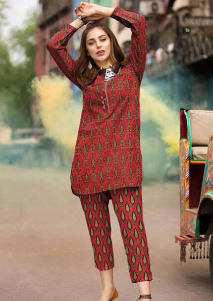 2 Pcs Unstitched Digital Print Suit JES-6056