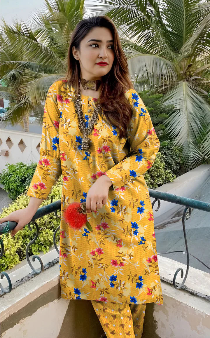 2 Pcs Unstitched Digital Print Suit JES-6042