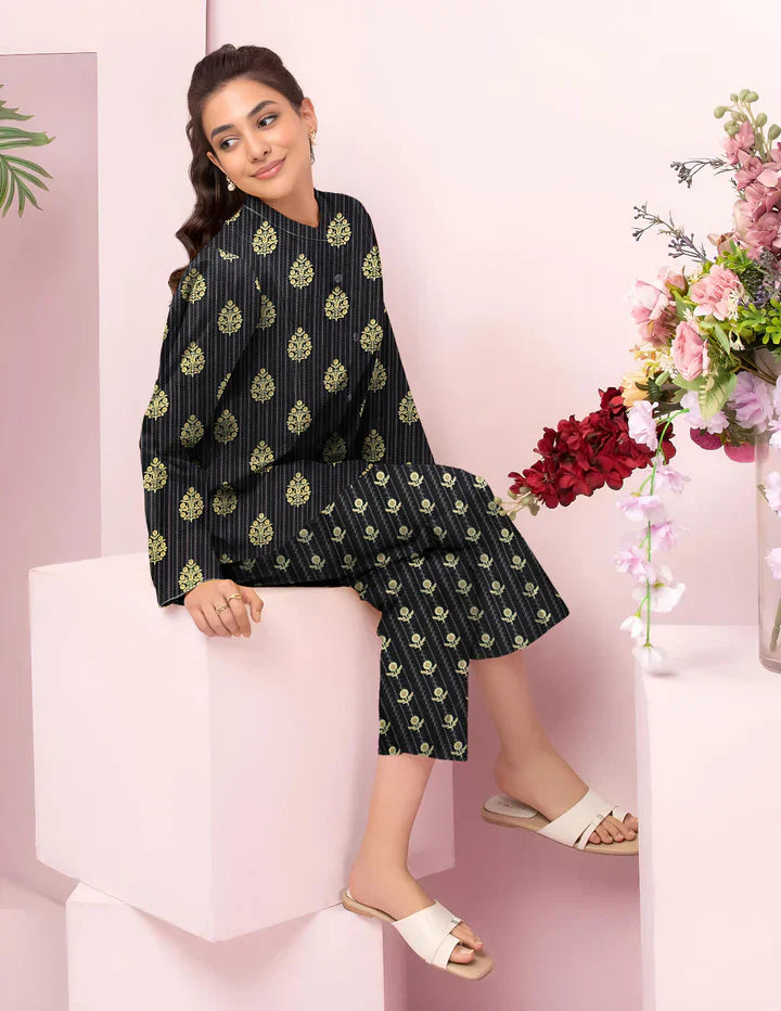 2 Pcs Unstitched Digital Print Suit JES-6044