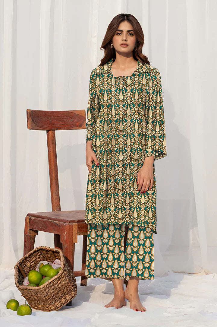 2 Pcs Unstitched Digital Print Suit JES-6048