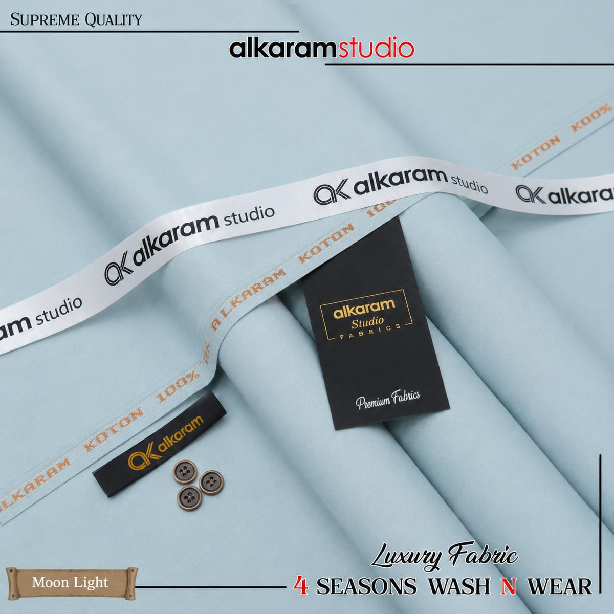 Unstitched Premium Wash N Wear AKA-9051