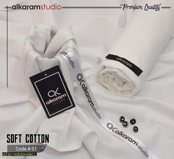 Premium Quality Soft Cotton – Unstitched AKS-1