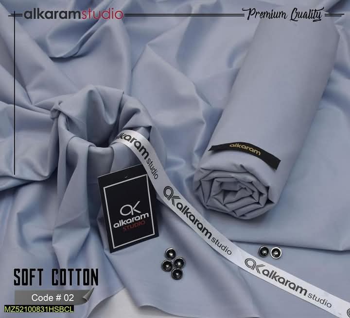 Premium Quality Soft Cotton – Unstitched AKS-8