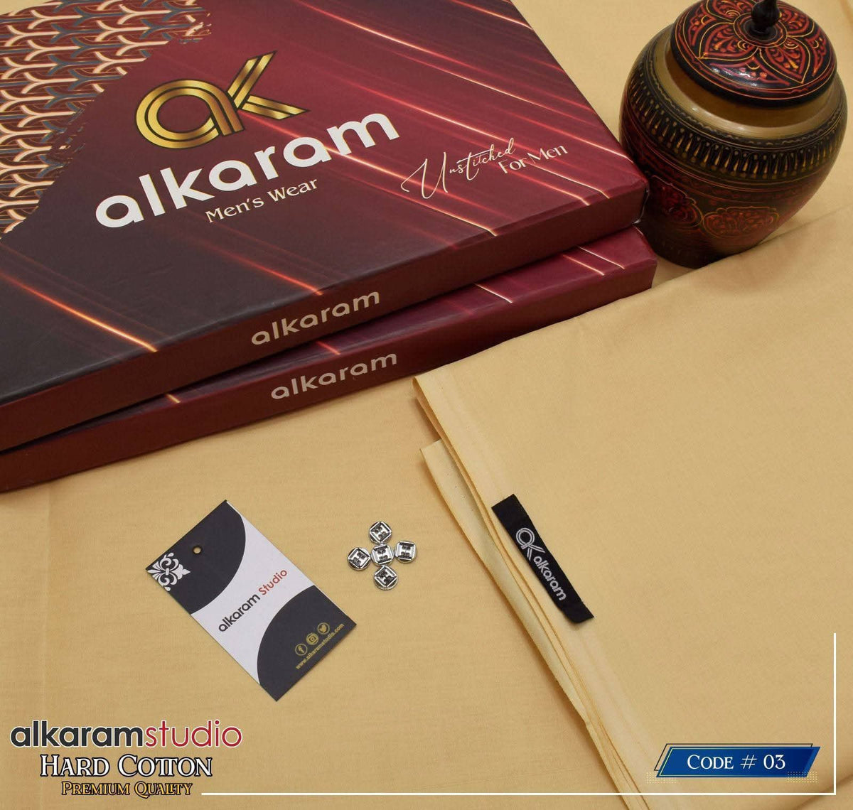 Premium Quality Soft Cotton – Unstitched AKS-112