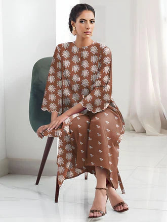 2 Pcs Unstitched Digital Print Suit JES-6013