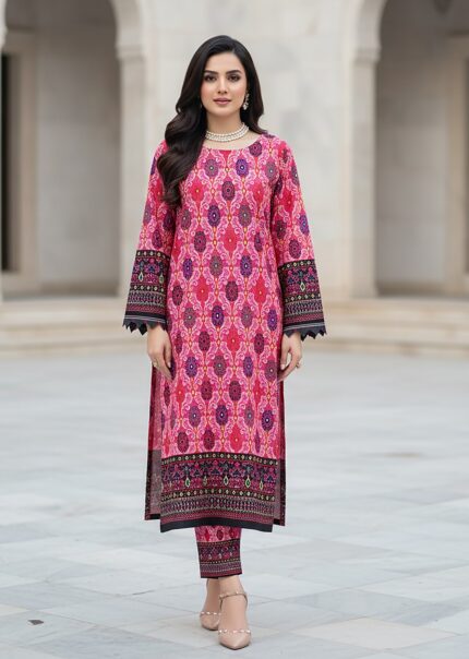 2 Pcs Unstitched Digital Print Suit DES-6235