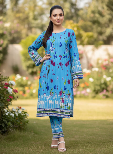 2 Pcs Unstitched Digital Print Suit DES-6222